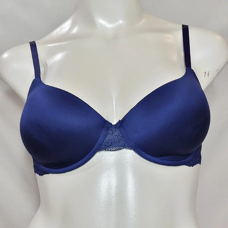 Gilligan & O'Malley Everyday Lift Push-Up Underwire Bra 34DD Nighttime Blue
