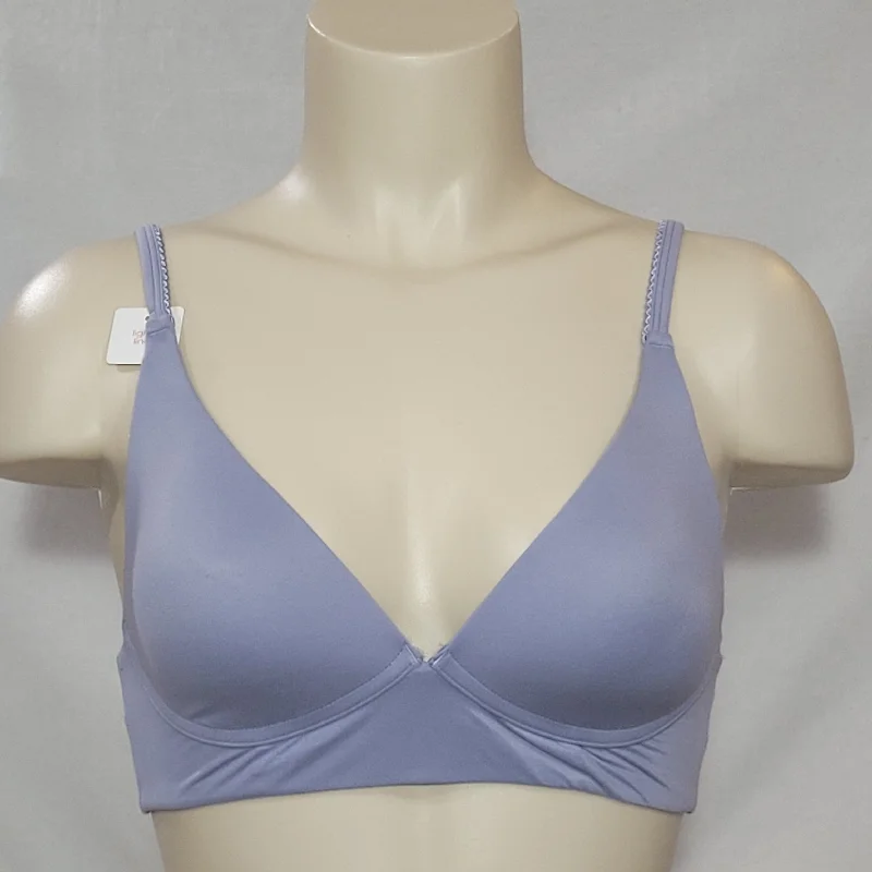 Gilligan O'Malley Lightly Lined Wire Free Lounge Bra XS X-SMALL Misty Blue