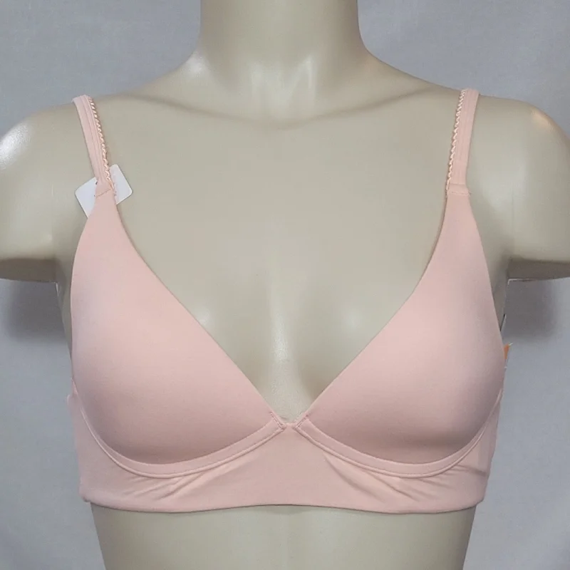 Gilligan O'Malley Lightly Lined Wire Free Lounge Bra XS X-SMALL Peach Divine