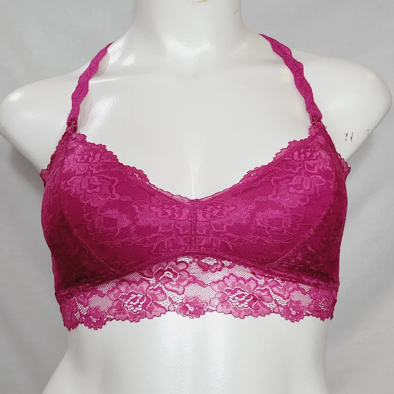 Gilligan & O'Malley Lace Pullover Nursing Wire Free Bralette LARGE Tiarella Rose