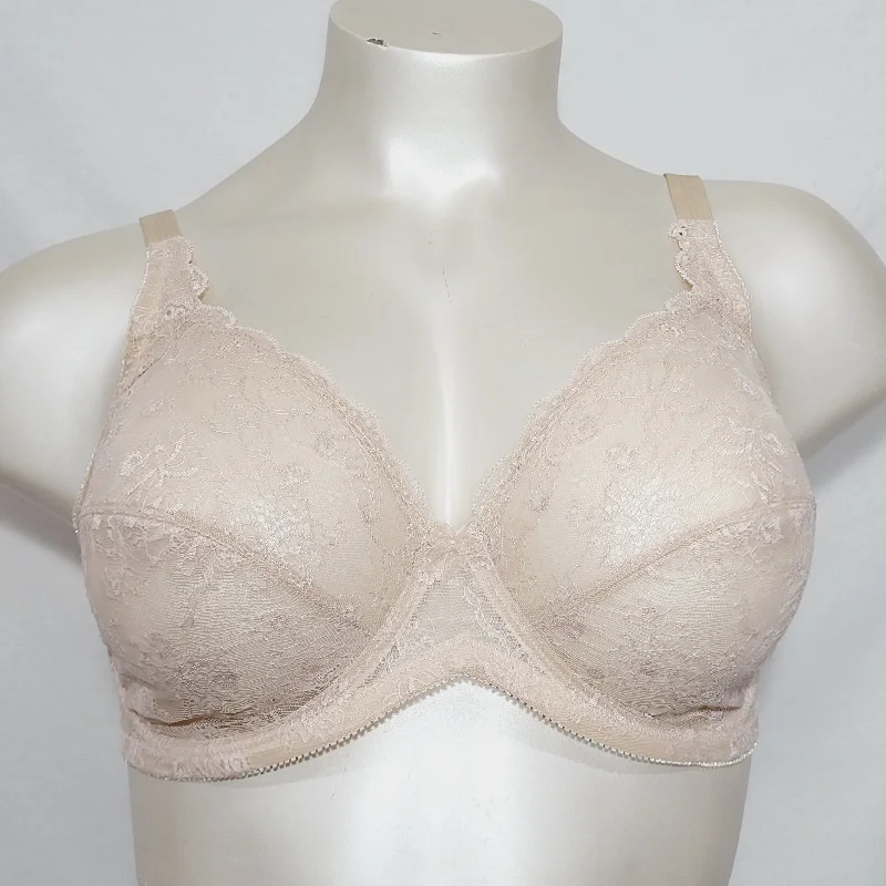 Goddess 802 Unlined Lace Underwire Bra 38DDD/38E Nude