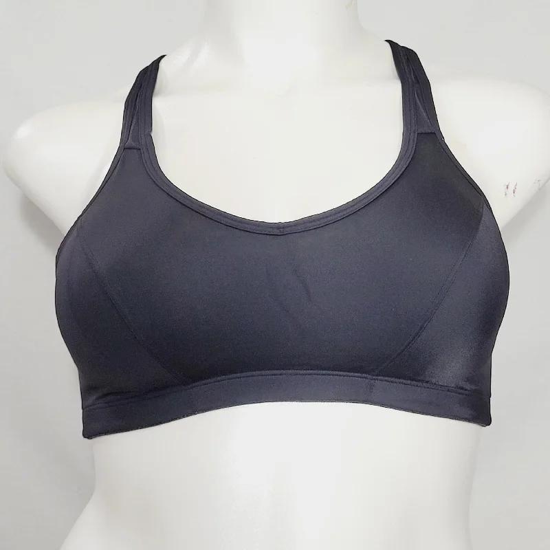 Hanes HC60 Shaping Foam Full Support Bra Wire Free Sports Bra 36D Black NWT