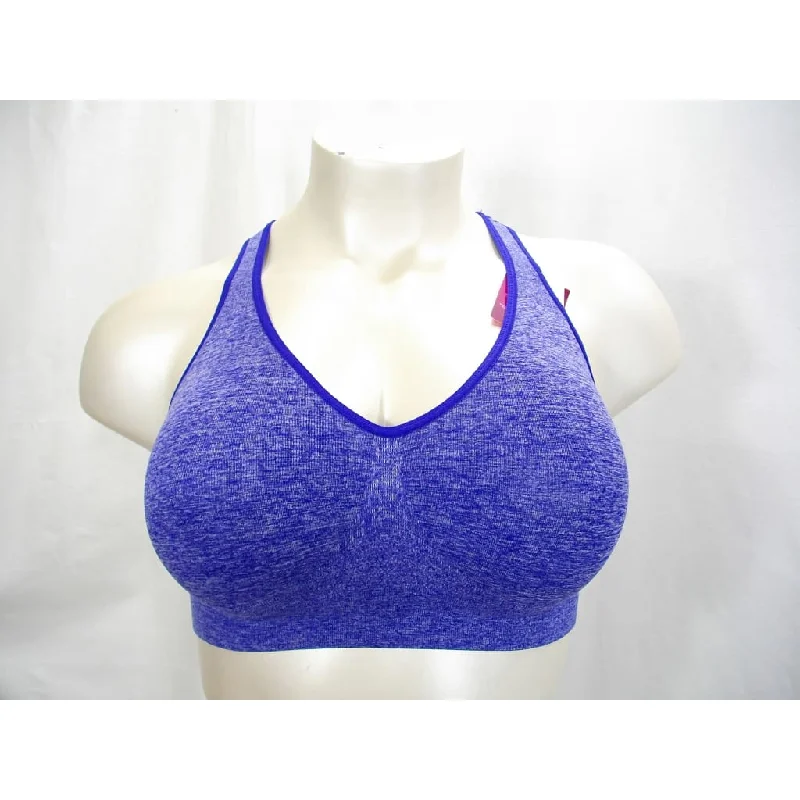 Hanes HCH6 ComfortFlex Fit Get Cozy Racerback Wire Free Bra MEDIUM Clematis Blue Heather