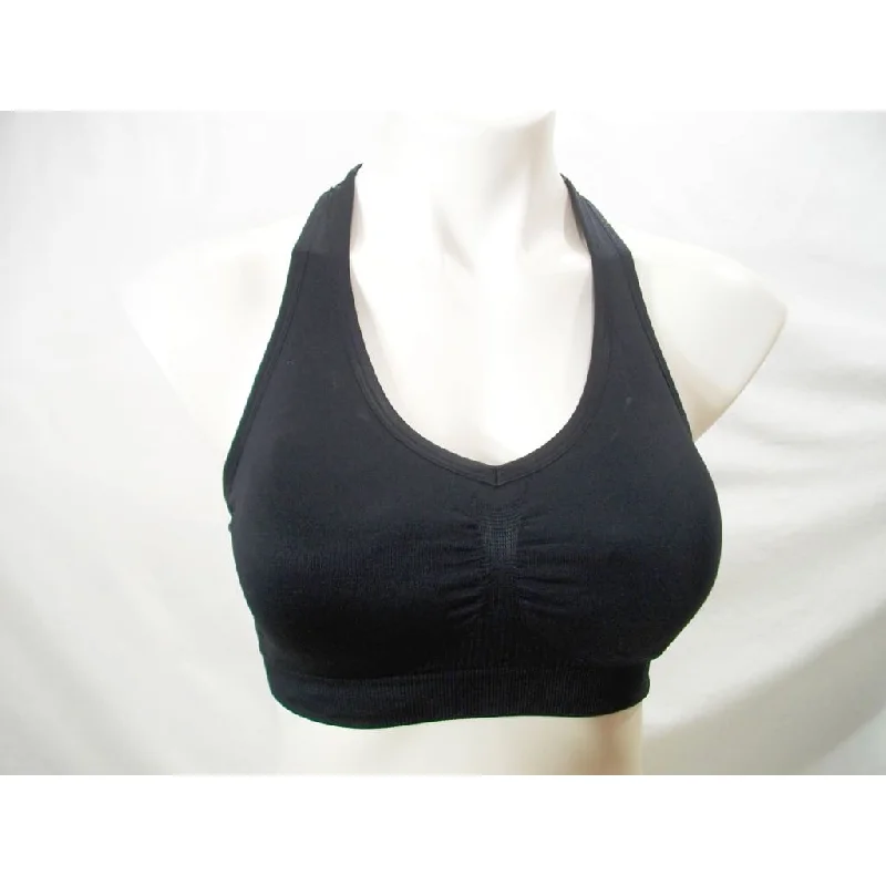 Ideology Low-Impact Racerback Wire Free Sports Bra MEDIUM Black