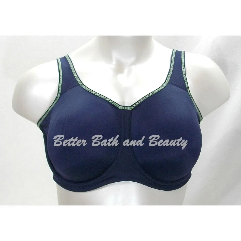 IRREGULAR Wacoal 855170 Medium Control Underwire Sports Bra 40G Navy Blue