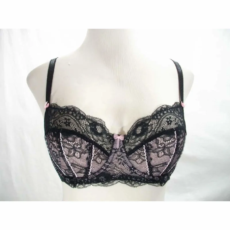 Jezebel 10035 Sylvia Unlined Lace UW Bra 34C Black
