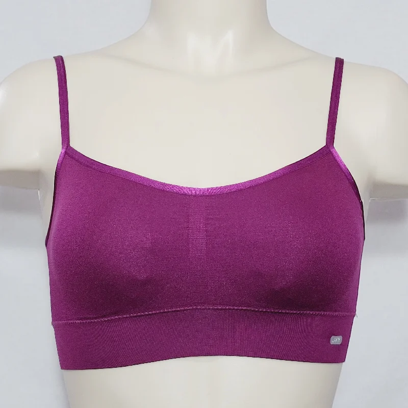 JKY by Jockey Seamfree Wirefree Cami Strap Bralette Bra Size XL X-LARGE Magenta Pink