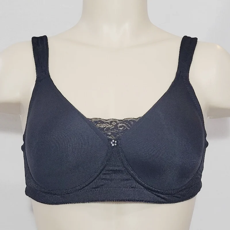 Jodee 811 Surgical Soft & Smooth Mastectomy Molded Cup Wire Free Bra 34A Black