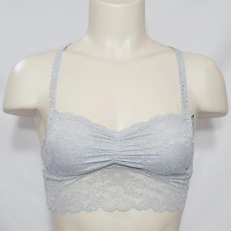 Joe Boxer Juniors' Lace Wire Free Racerback Bralette Size SMALL Gray NWT