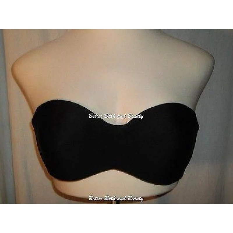 Lilyette 939 Tailored Strapless Underwire Bra 34C Black NWT NO STRAPS