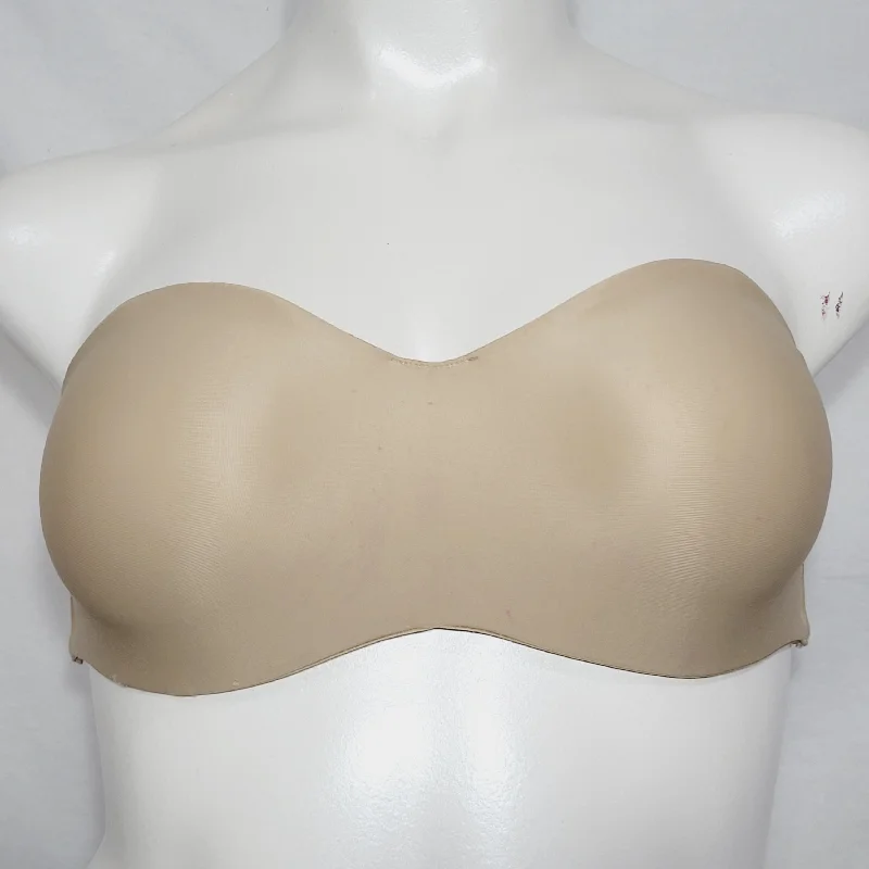 Lilyette 939 0939 LY0939 Tailored Strapless Underwire Bra 36D Nude NWT WITH STRAPS