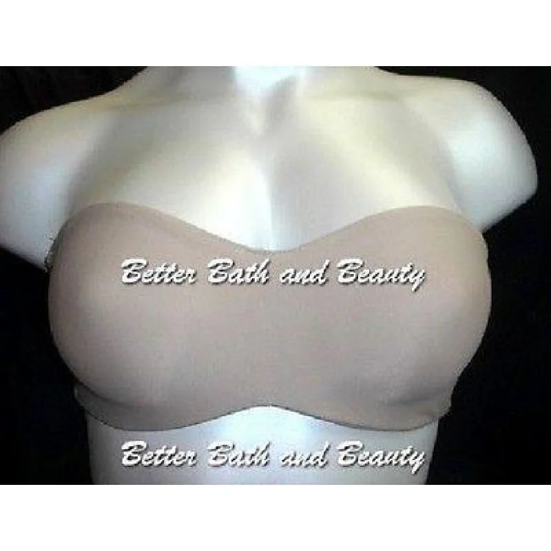 Lilyette 939 Tailored Strapless Underwire Bra 40DD Nude NWOT WITH STRAPS