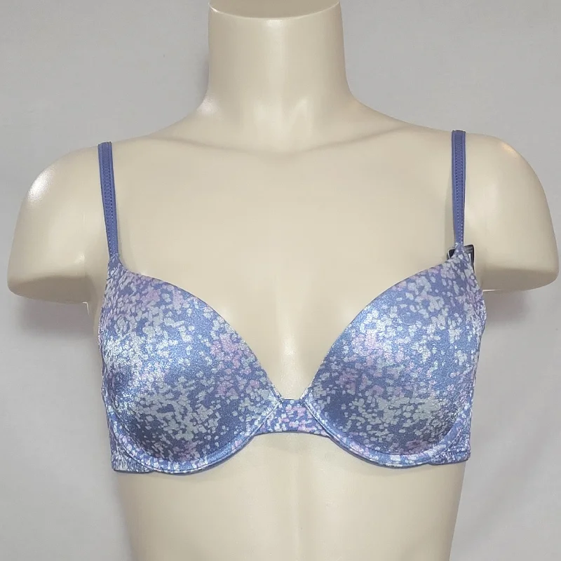 Maidenform 5101 05101 Self Expressions i-Fit Push Up Underwire Bra 34A Blue NWT