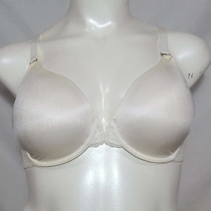 Maidenform 7112 Front Close Lace Trim Underwire Bra 38DD White NEW WITH TAGS