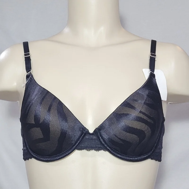 DISCONTINUED Maidenform 7122 One Fabulous Fit Jacquard Satin Underwire Bra 38C Black NWT DISCONTINUED Maidenform 7122 One Fabulous Fit Jacquard Satin Underwire Bra 38C Black NWT