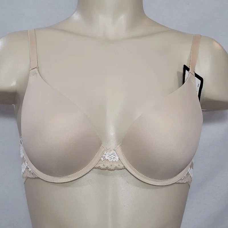 Maidenform 9428 Natural Boost Demi Underwire Bra 34B Latte Nude NWT
