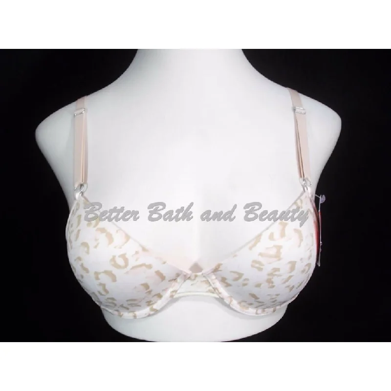 Maidenform C0121 Charmed By Maidenform One Fab Fit T-Shirt UW Bra 32D Nude Print