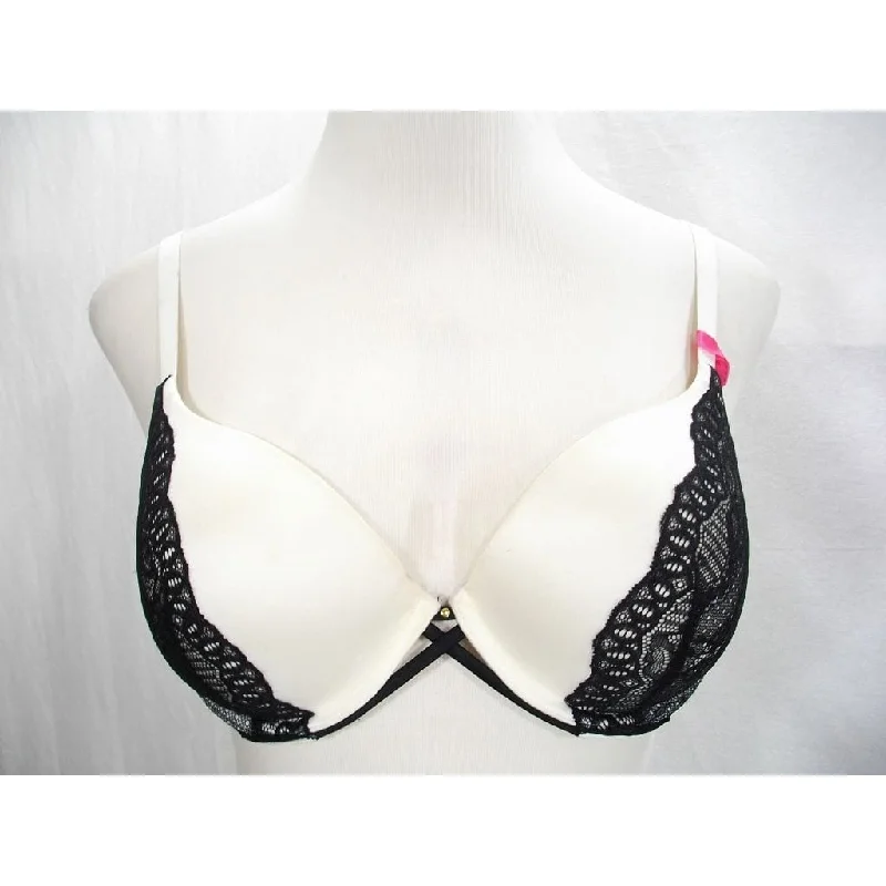 Maidenform DM9400 9400 Custom Lift Extra Coverage T-Shirt UW Bra 34DD White Black NWT