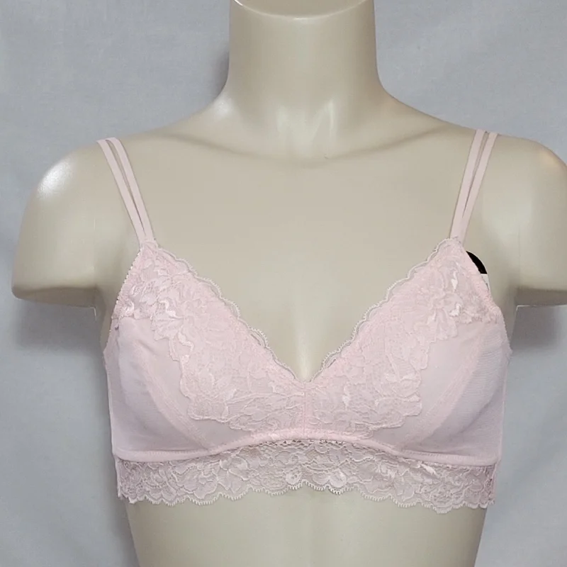 Maidenform SE1182 Self Expressions Lace Bralette XL X-LARGE Pink Pirouette