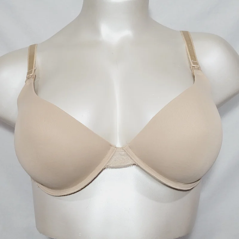 Motherhood Maternity Lace Trim Underwire Bra 40DD Nude