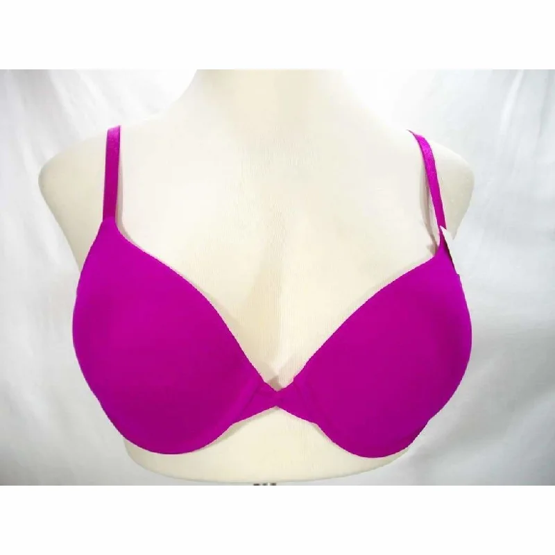 On Gossamer Mesh Bump It Up Push Up UW Bra 34A Berry NWT