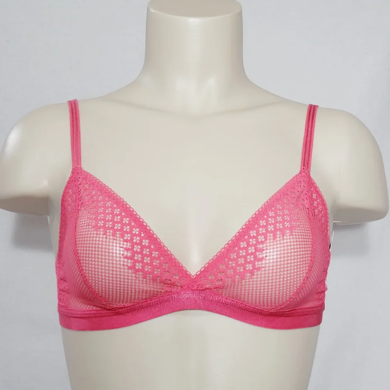 On Gossamer The Show Off Bralette G5112 SMALL Vermillion Coral NWT