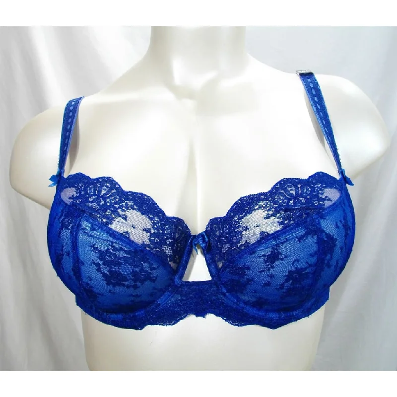 Paramour 115005 by Felina Captivate Unpadded 3 Part Cup Underwire Bra 42D True Navy Blue NWT