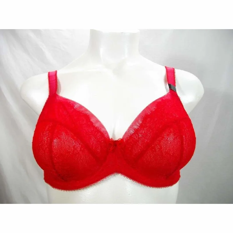 Paramour 115014 by Felina Amber Unlined Full Figure UW Bra 40G Tango Red