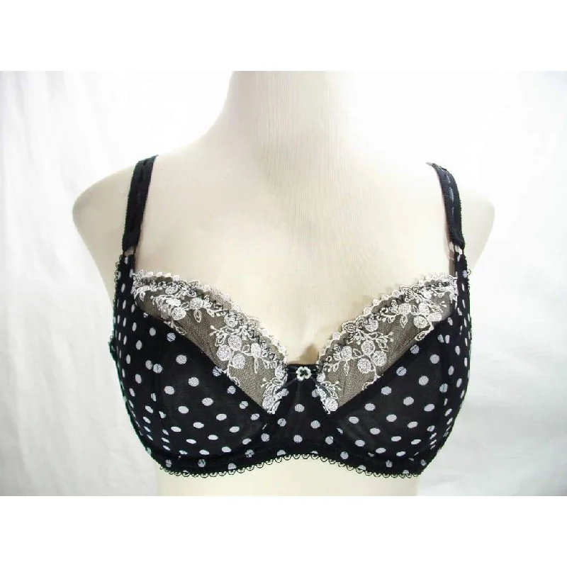 Paramour 115702 by Felina Sweet Revenge Full Busted Bra 34D Black Dot