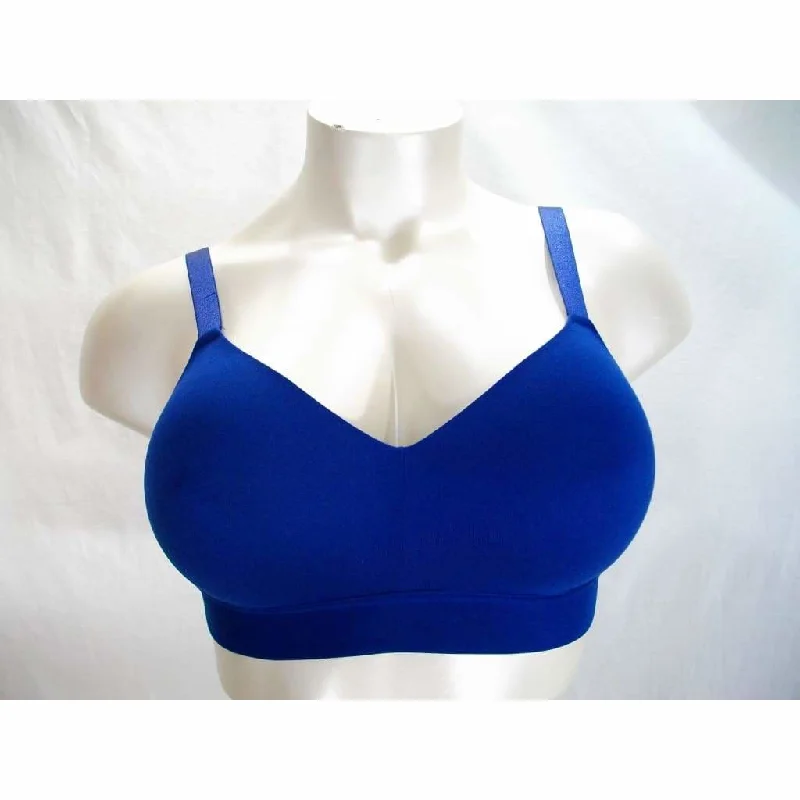 Paramour 175030 by Felina Ariel Wireless Bralette Bra 34D Estate Blue NWT