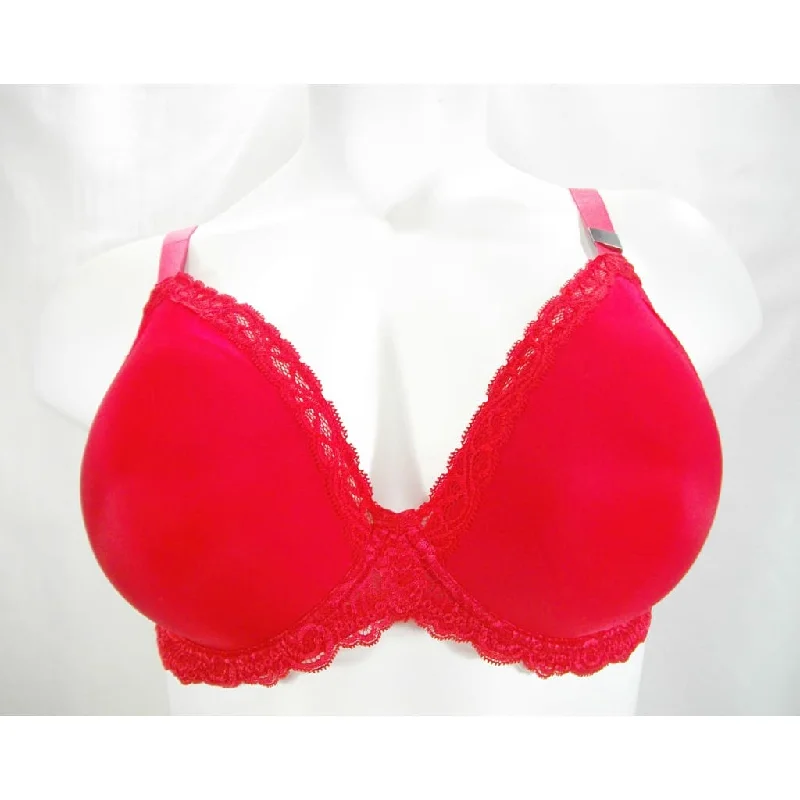 Paramour by Felina 135008 Vivien Plunge Contour Underwire Bra 38DDD Tango Red NWT