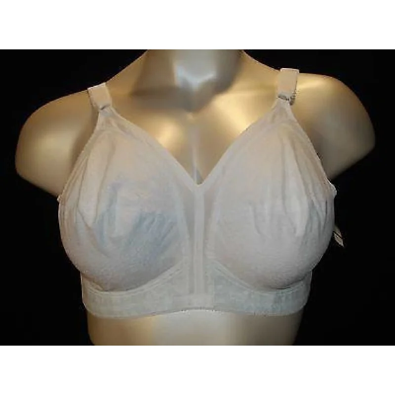 Playtex #27 18 Hour Classic Full Figure Wire Free Bra 48DD White NWOT