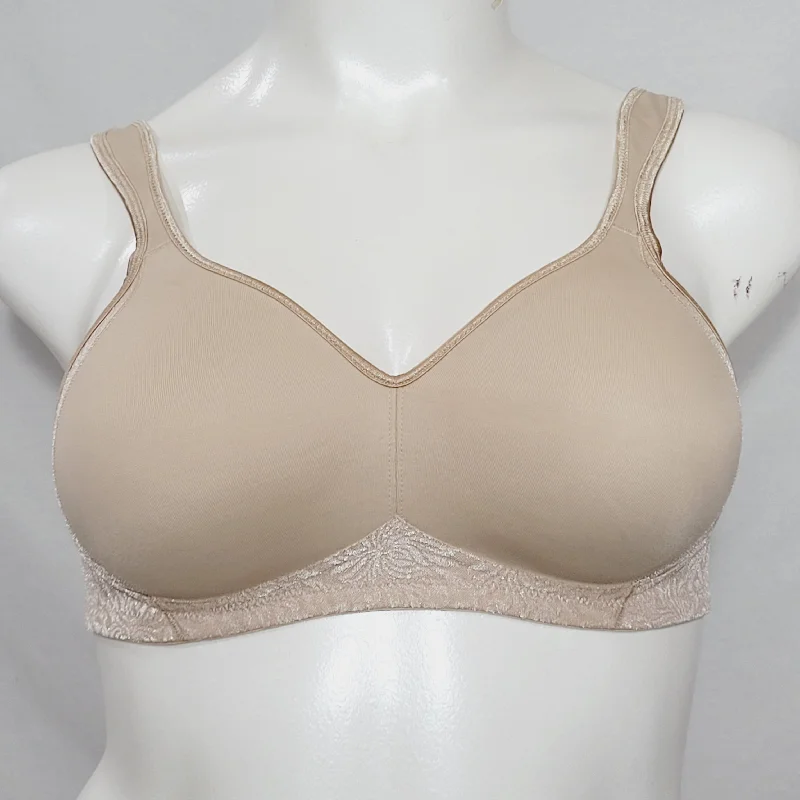 Playtex 4049 18 Hour Seamless Cup Wire Free Bra 36C Nude NWOT
