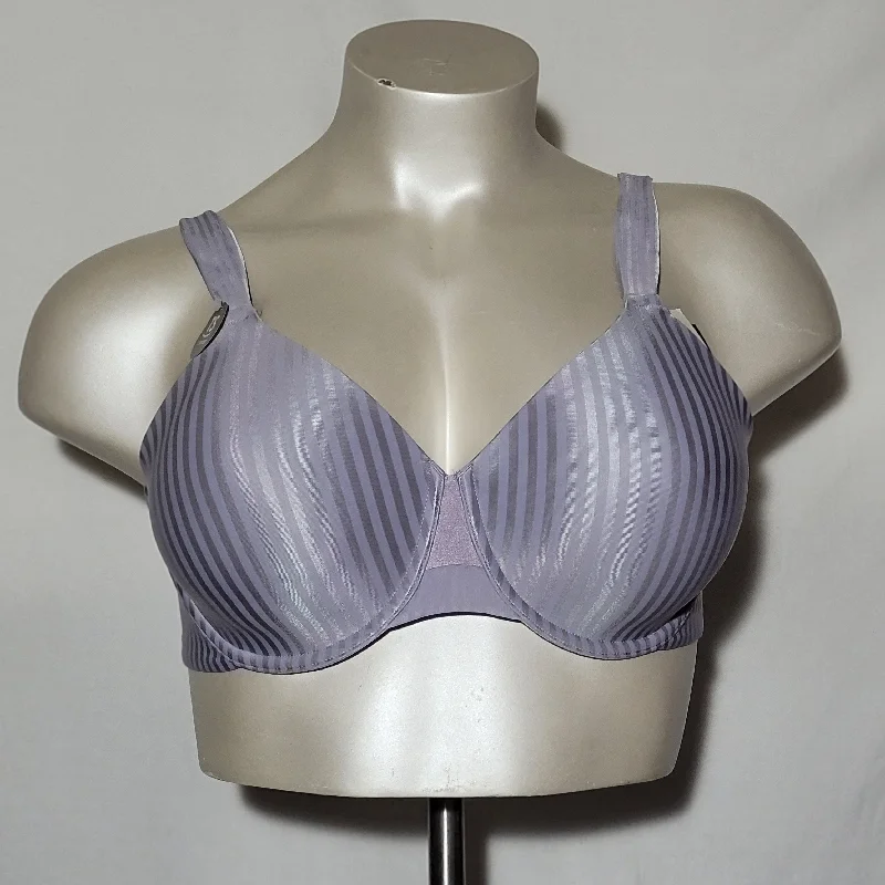 Playtex 4747 Perfectly Smooth Underwire Bra 40D Lavender Stripe NEW WITH TAGS