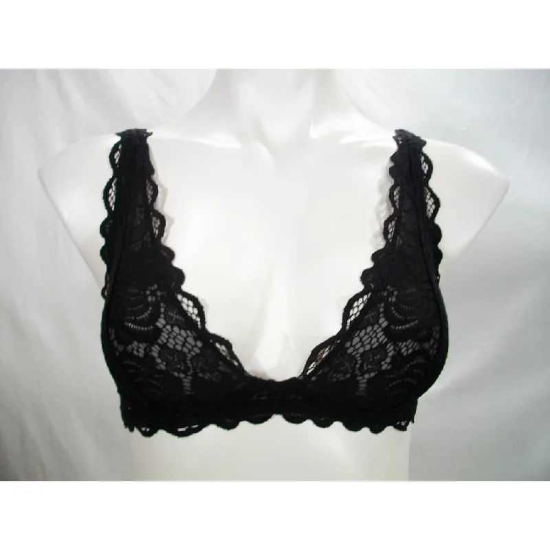 Sam Edelman Lace Convertible Halter Wire Fre Bralette Bra SMALL Black NWT