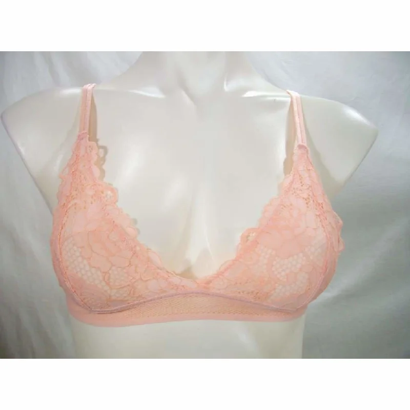 Sam Edelman Lace Triangle Bralette SIZE LARGE Peach NWT