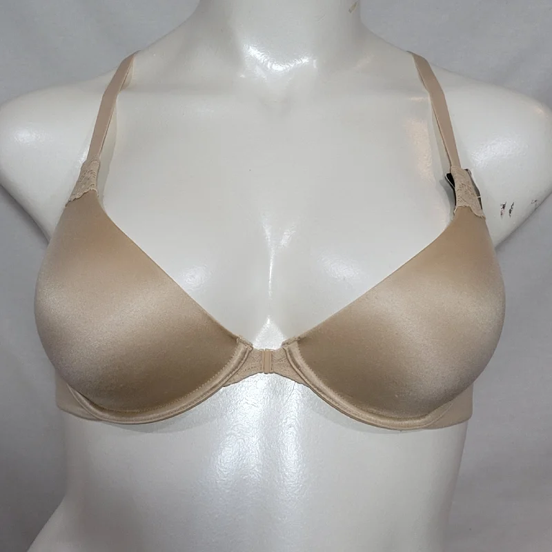 Self Expressions 05650 5650 Comfort Obsession Demi Lace T-Back Underwire Bra 36DD Nude