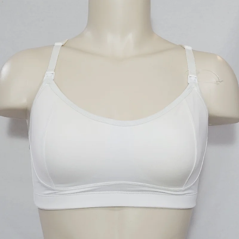 Two Hearts Maternity Nursing Molded Wire Free Bra SMALL White NEW WITHOUT TAGS