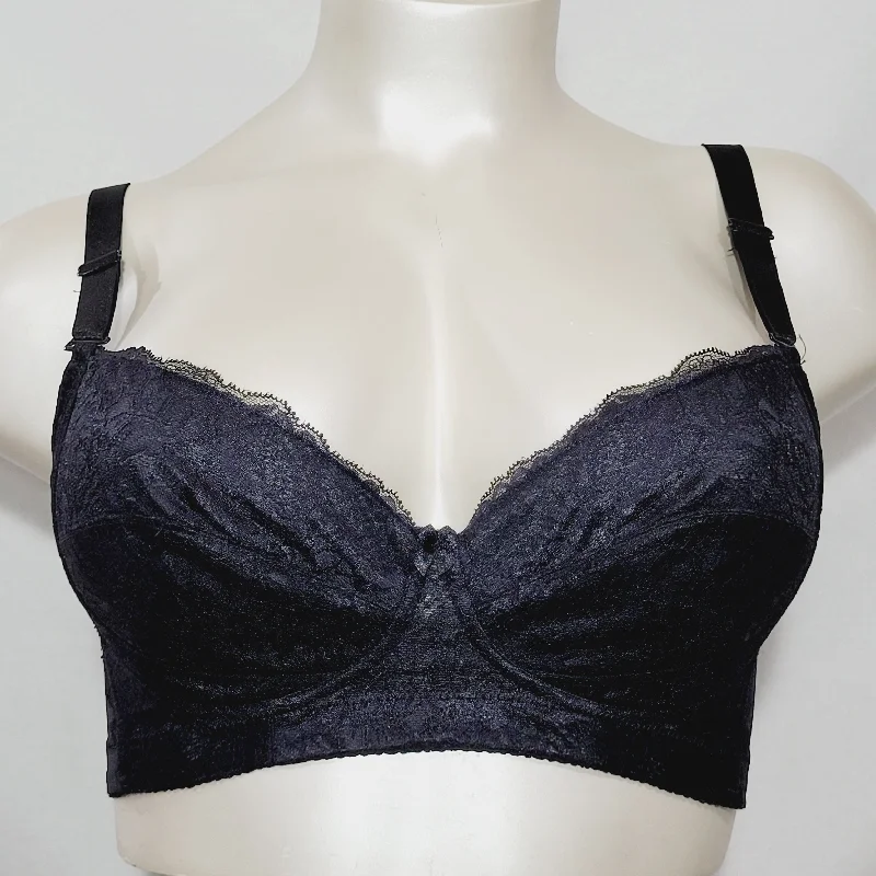 UNBRANDED Lined Lace Underwire Bra Size E90 (40D US) Black