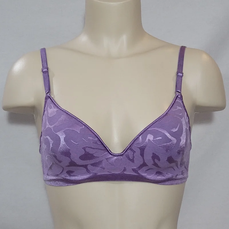Vanity Fair 75248 Jacquard Hidden Underwire Bra 34A Purple