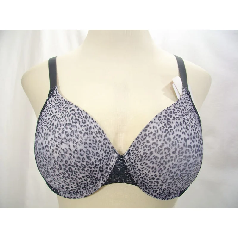 Vanity Fair 75260 Flattering Lift Underwire Bra 36D Gray Animal Print