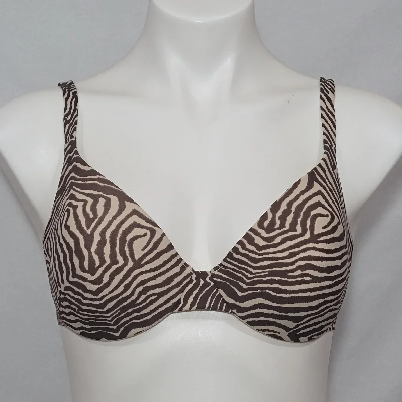 Vanity Fair 75290 Next To Nude Demi Contour Underwire Bra 34C Animal Stripe