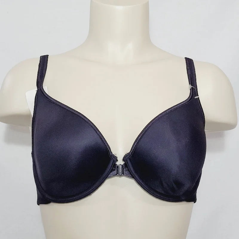 Vanity Fair 75294 Modern Coverage Back Smoothing Front Close UW Bra 34D Black