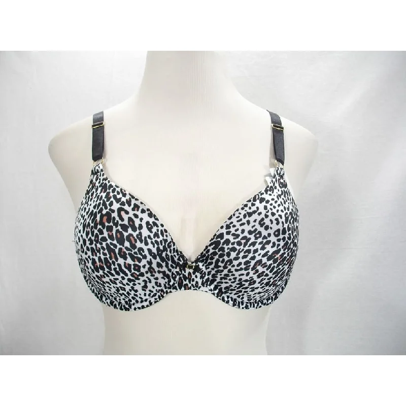 Vanity Fair 75345 Beauty Back Full Coverage UW Bra 38D Leopard Shimmy Print NWT
