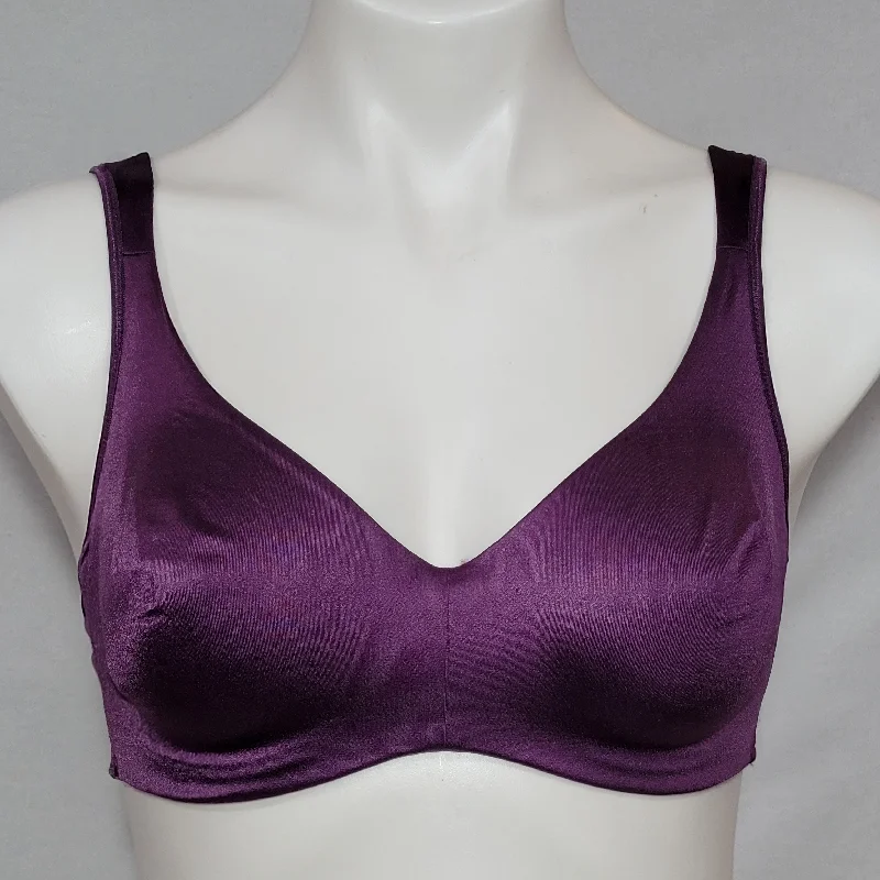Victoria's Secret Lined Satin Hidden Underwire Bra 36C Purple