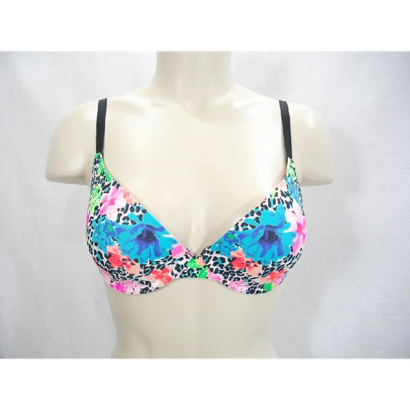 Victoria's Secret PINK Wear Everywhere Push Up Underwire Bra 32D Floral
