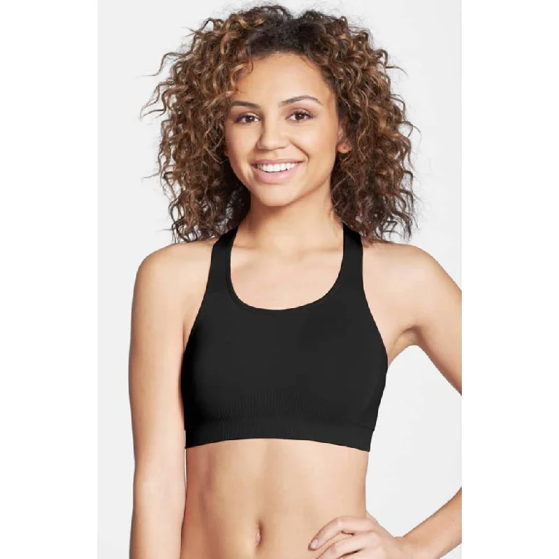 Wacoal 852243 Low-Impact Seamless Wireless Sports Bra SMALL Black NWT