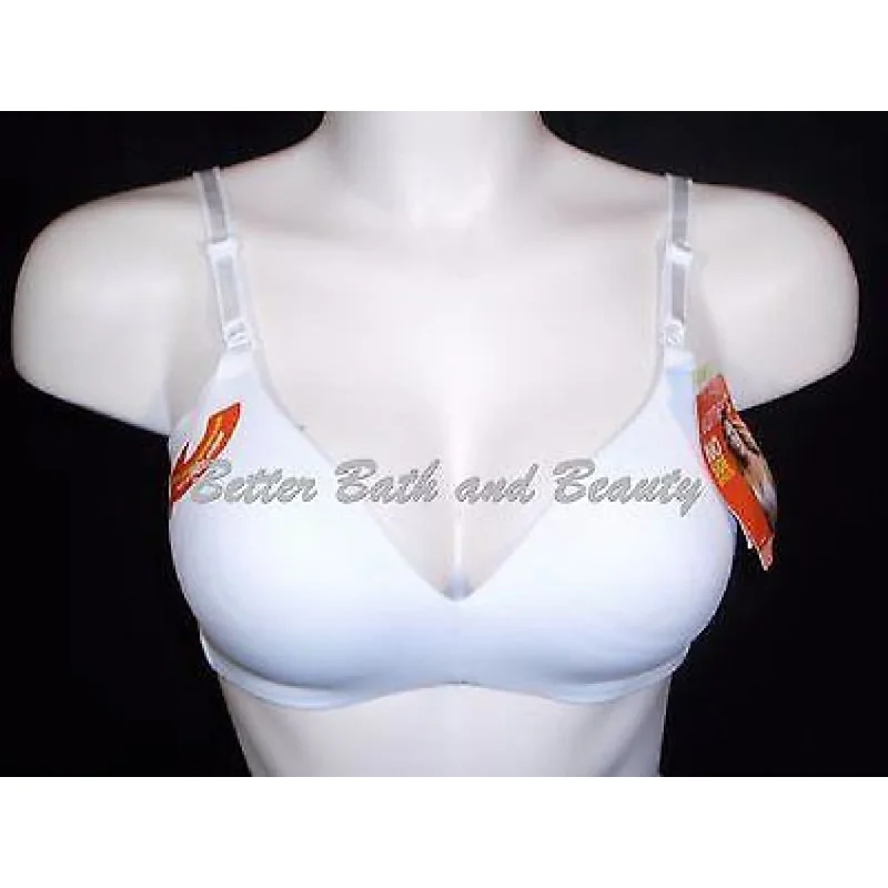 Warner's 1056 No Side Effects Wire Free Bra 36C White NEW WITH TAGS