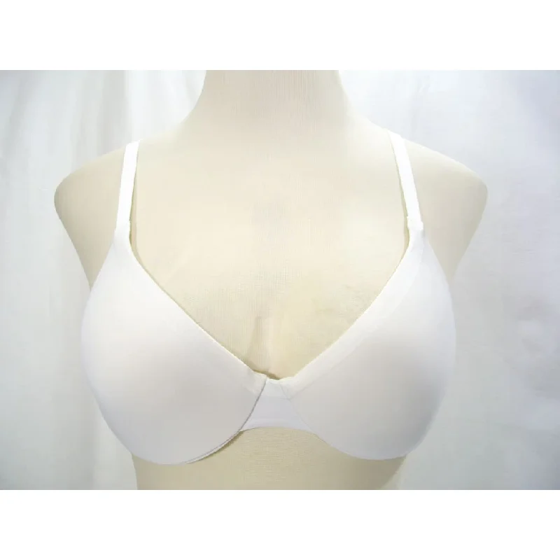 Warner's 1300 Satin Tuxedo Smooth Look All Day Fit Underwire Bra 34D White