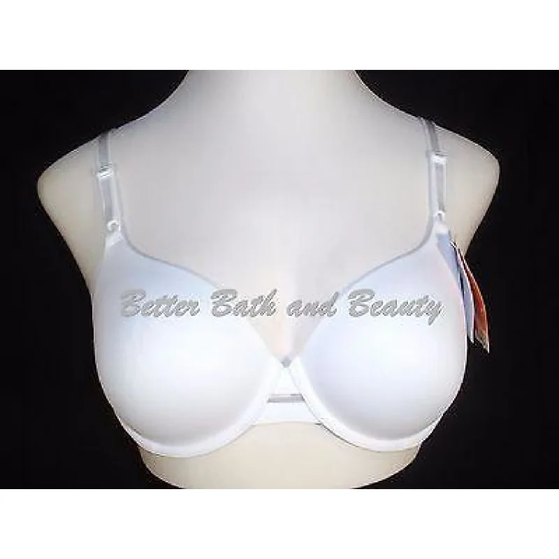 Warner's 1356 No Side Effects Underwire Contour Bra 34D White NEW WITH TAGS